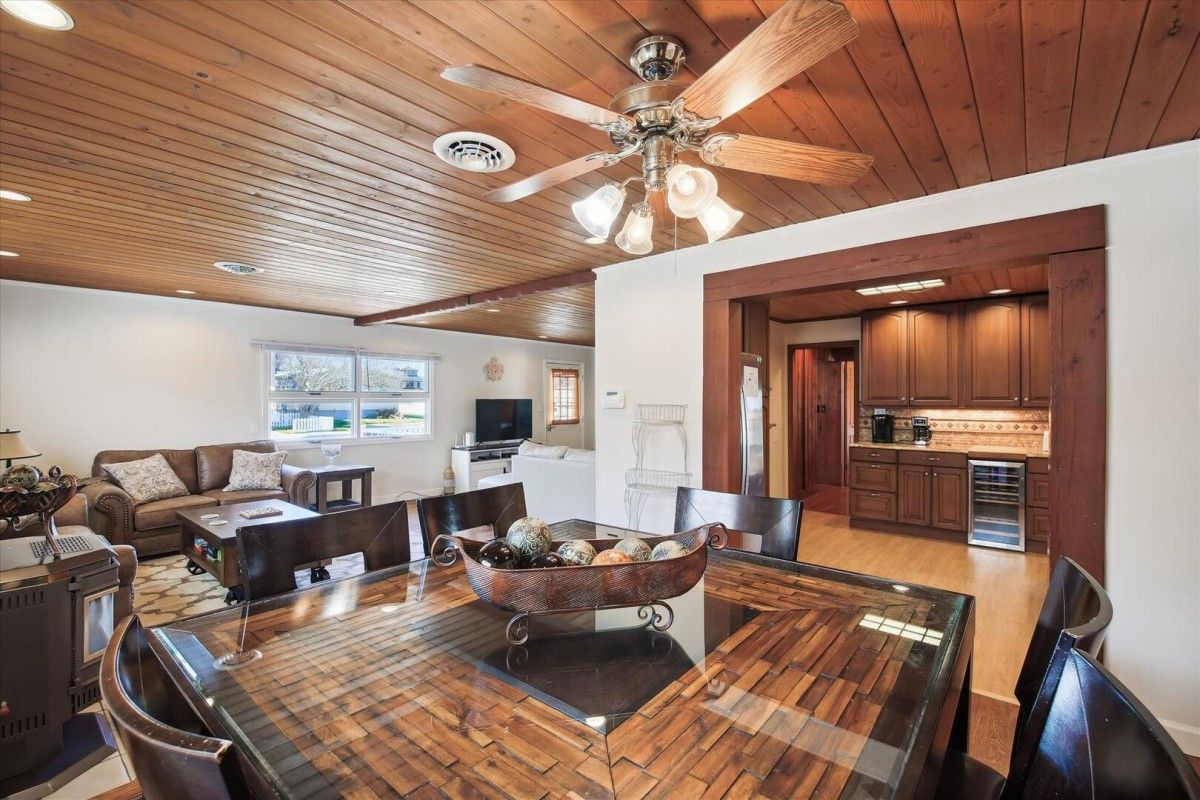 interior of vacation home